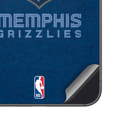 NBA Memphis Grizzlies Distressed Galaxy A14 5G Skin